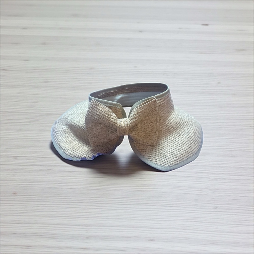 Chic Tan Wide Visor OS 🎀 INC • Sun & Style Ready! - Picture 3 of 4